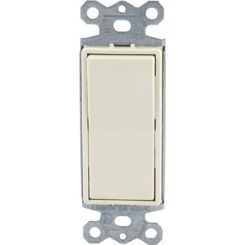 GE Decorator Rocker Switch Single Pole Light Bisque 15 Amp Illuminated Lot Of 6 GE Decorator Rocker Switch Single Pole Light Bisque 15 Amp Illuminated Lot Of 6